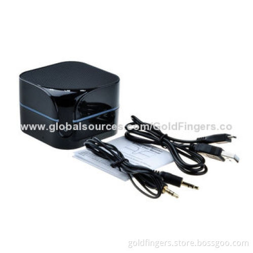 Portable Speaker, 3W x 1, Rechargeable Li-polymer Battery, Handsfree, Line-in, Stylish, Strong BassNew